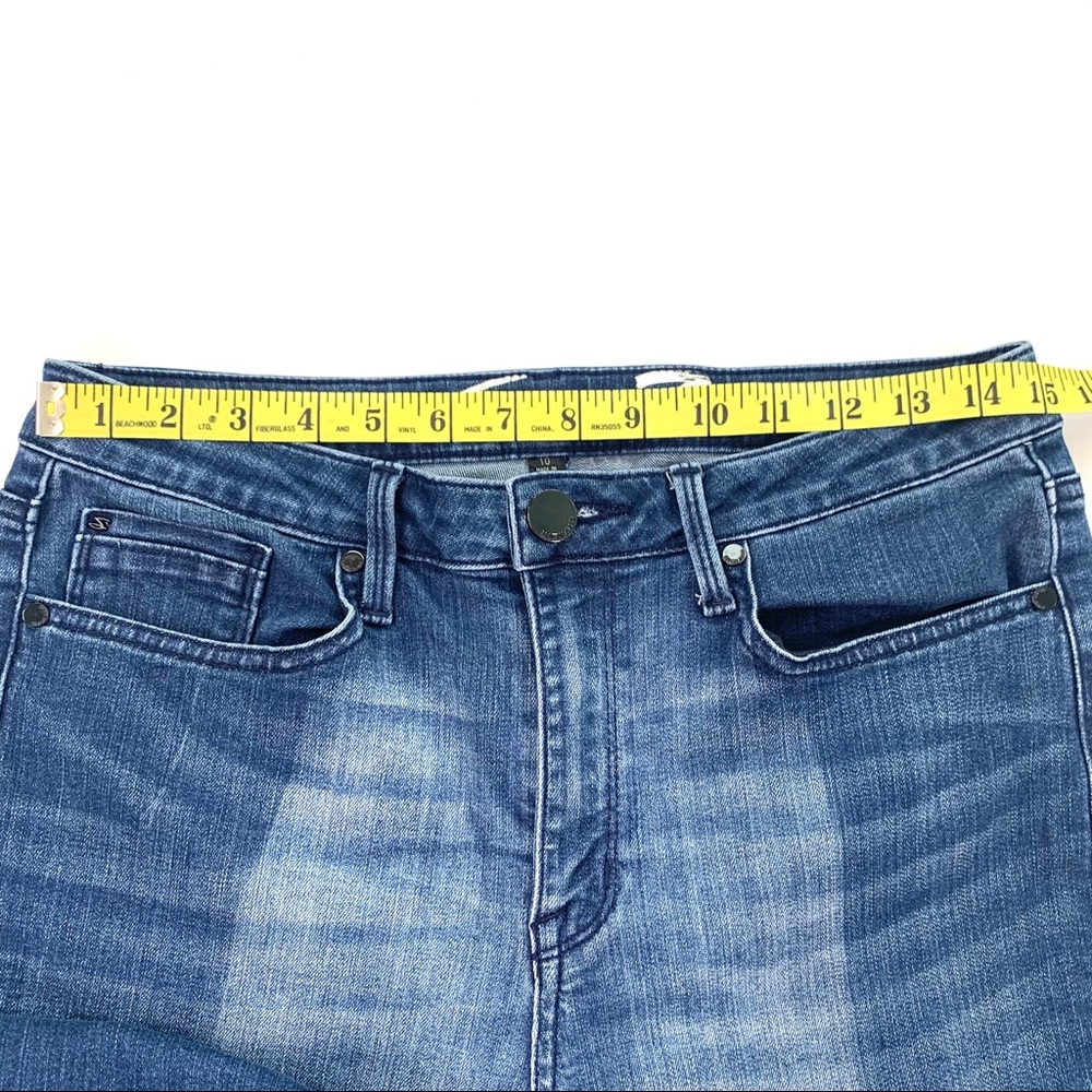 Seven7 Mid Rise Skinny Jeans | Washed Two Tone - Picture 4 of 8